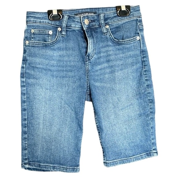 Calvin Klein Blue Jean Shorts Size 4 - Picture 1 of 6